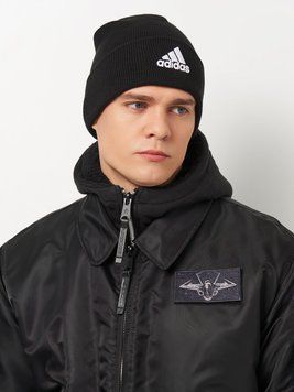 Шапка LOGO BEANIE CUF IB2651 Adidas OSFM Чорний IB2651 фото