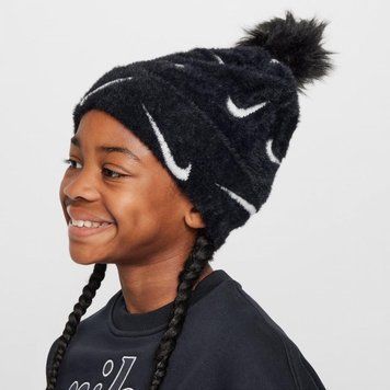 Дитяча шапка NIKE K NK BEANIE SC POM F24 FZ3062-010, NS FZ3062-010 фото