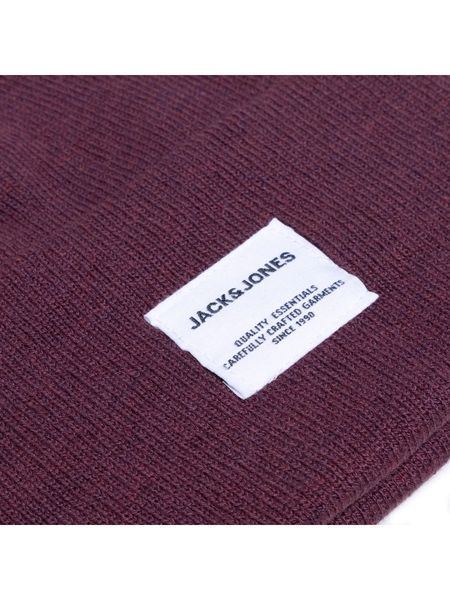 Шапка JACLONG KNIT BEANIE NOOS 12150627-Catawba Grape Jack & Jones ONE SIZE Бордовий 12150627-Catawba Grape фото